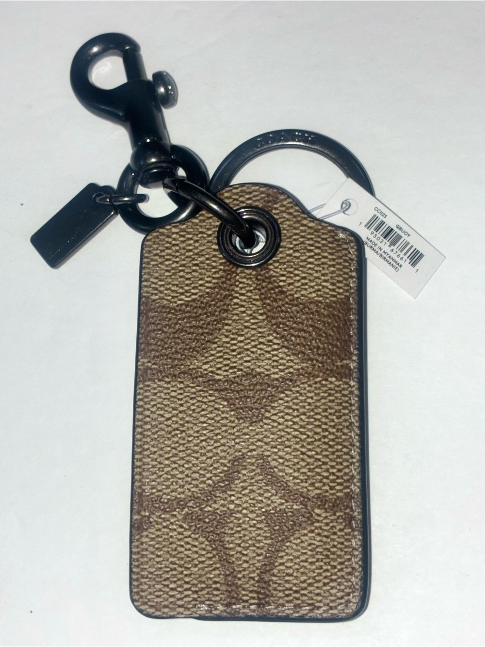Coach signature Bottle Opener Keychain CC023 Unisex NWT - Picture 2 of 7